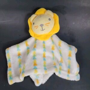 Cribmates Lion Baby Blankie Pal Lovey Arrows Yellow Blue White